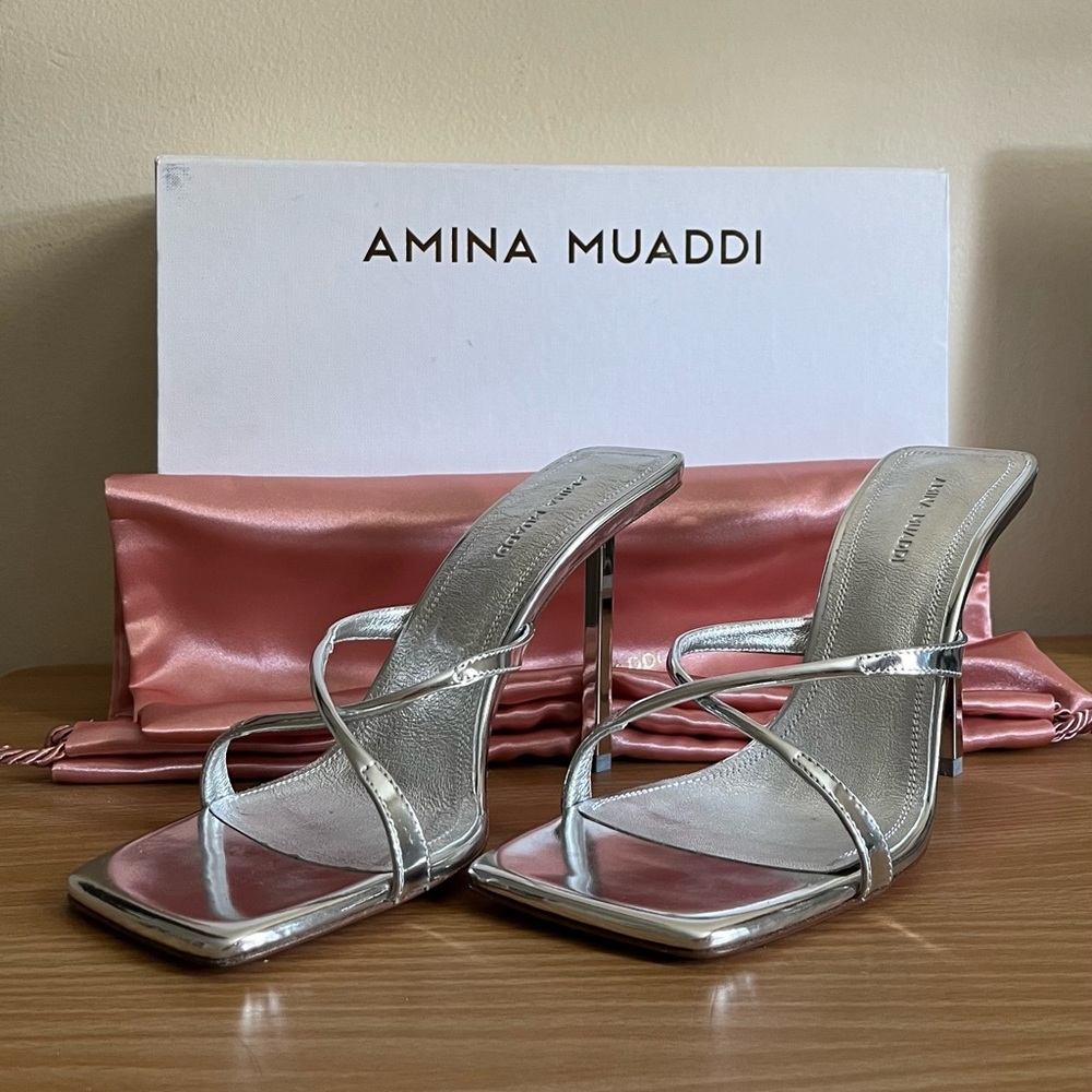 AMINA MUADDI ADRIANA SLIPPER SIZE 7 US BNIB